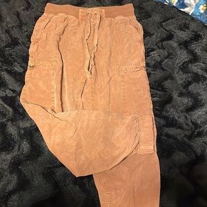 light burn orange joggers new worn but no tags on it